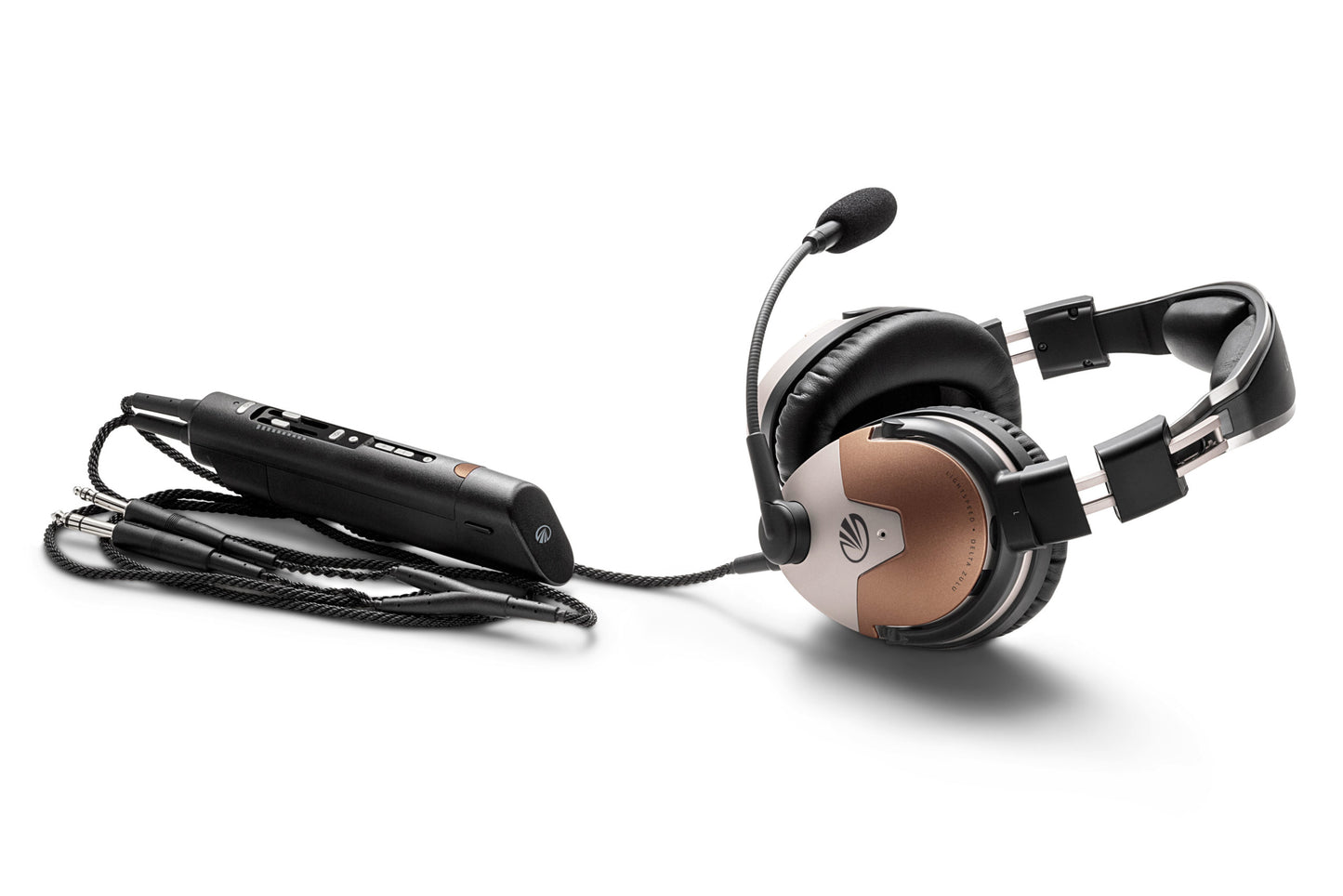 Lightspeed Delta Zulu: GA Dual Plugs, Straight Cable