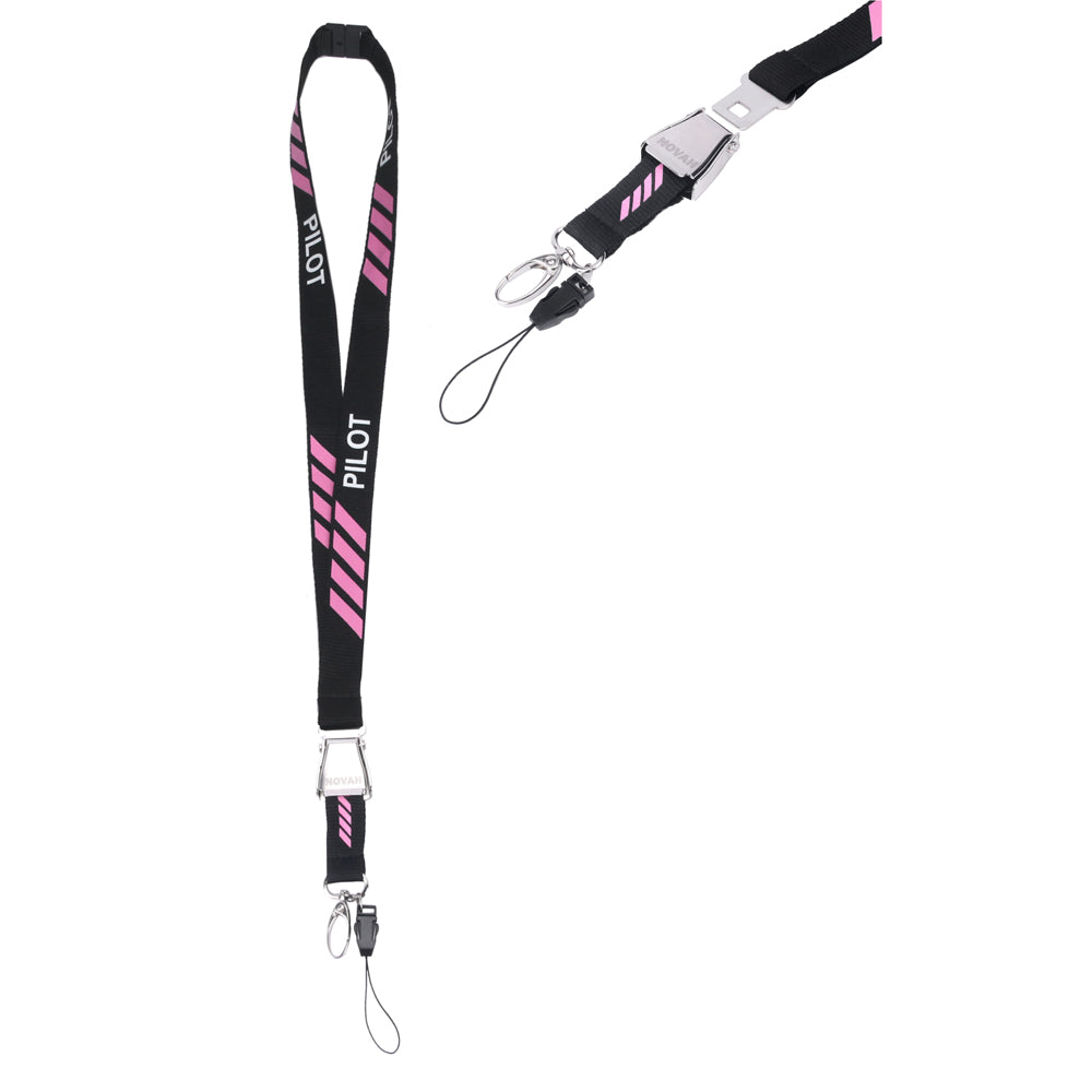Pink 4 Stripe - Lanyard