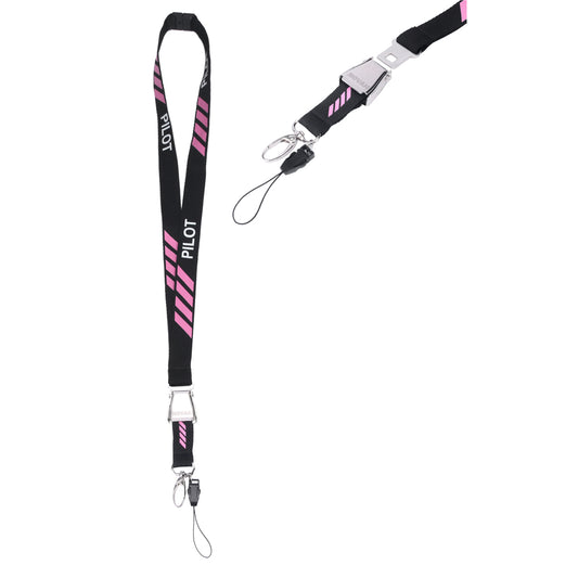 Pink 4 Stripe - Lanyard
