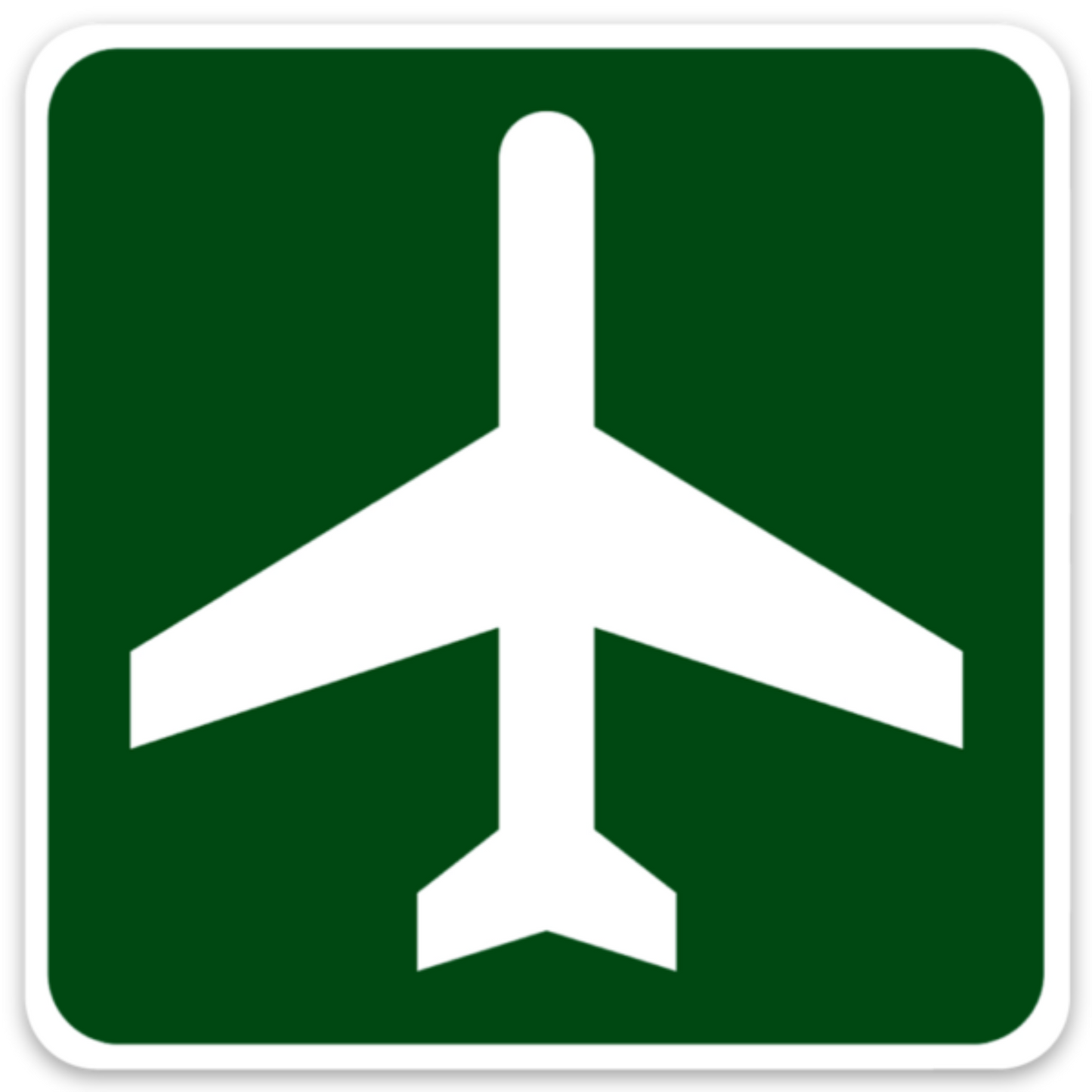"Airport Ahead" Sticker