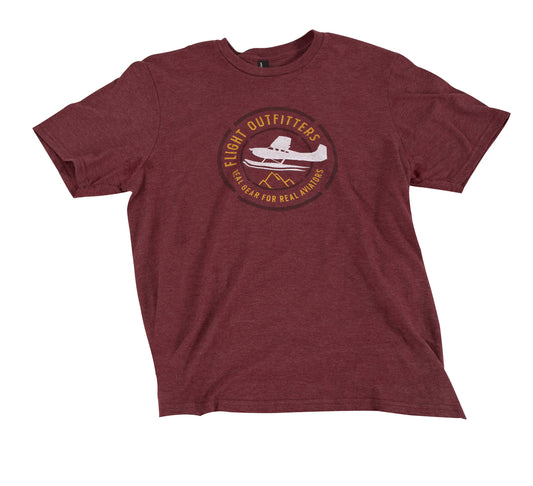 Flight Outfitters Pilot's Expedition T-Shirt - Heather Cardinal