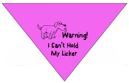 Mutt Muffs "Can't Hold My Licker" Bandana