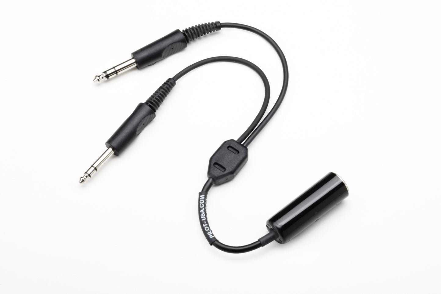 Pilot Communications - (.25) Single Plug Headset Adapter to GA (Twin Plugs)
