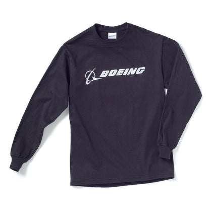 Boeing Signature T-Shirt Long Sleeve - Navy