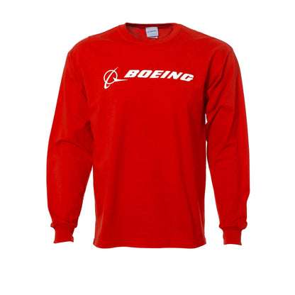 Boeing Signature T-Shirt Long Sleeve - Red