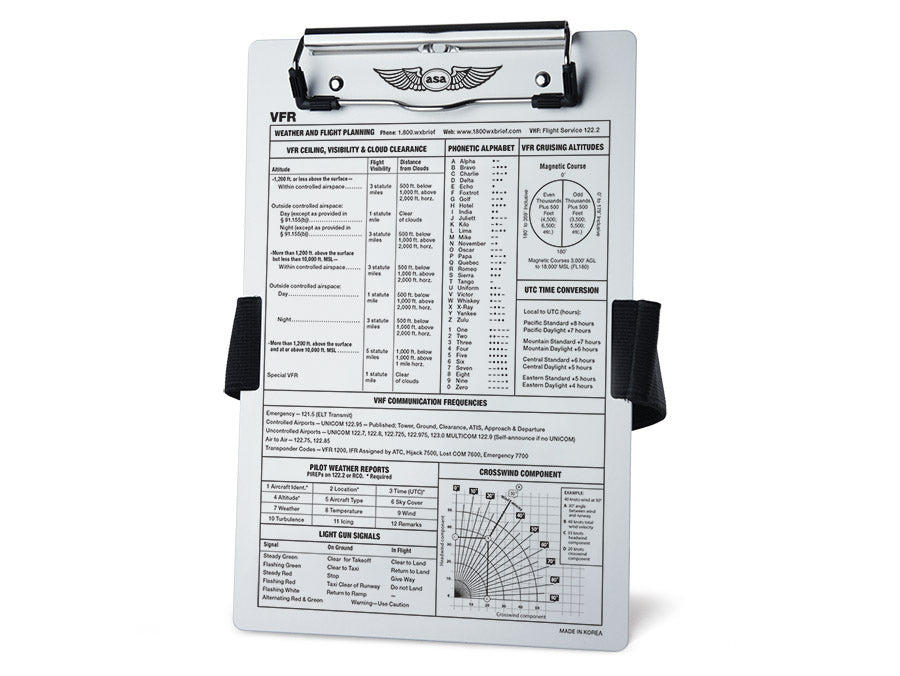ASA VFR Aluminum Kneeboard