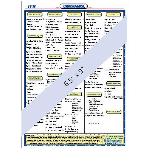 CheckMate - IFR Universal Checklist - Standard