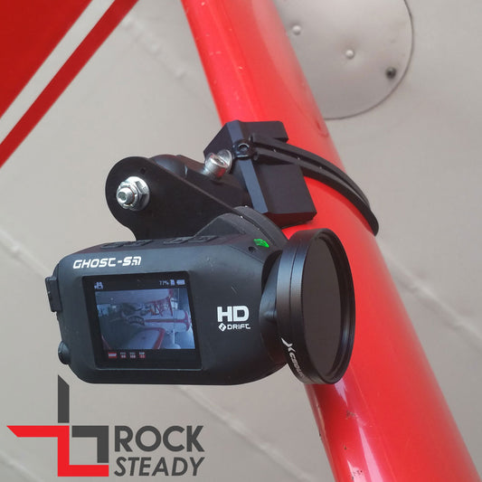 Flight Flix Rock Steady, VibeX Ball Mount, Drift Garmin 360, Strut Base w/ Dovetail