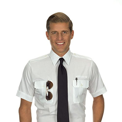 Van Heusen Men's Pilot Shirt - Short Sleeve - 16