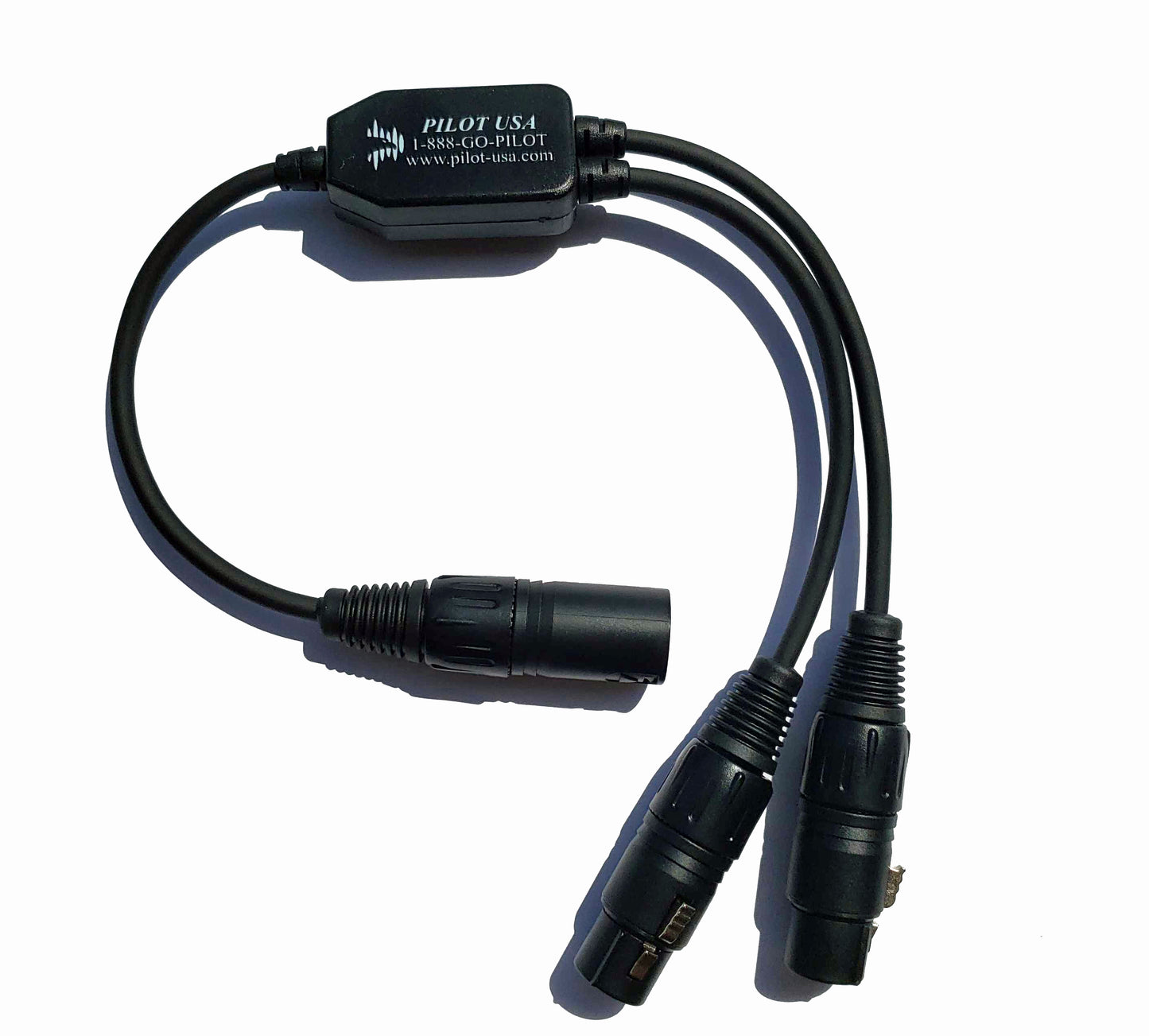 Pilot Communications - Dual XLR (5 Pin) Headset Adapter (XLR Splitter)