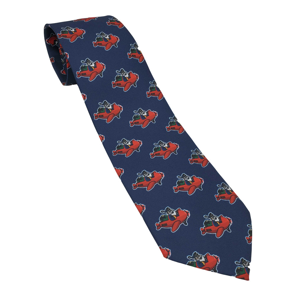 Flying Santa Claus Tie - Red or Navy