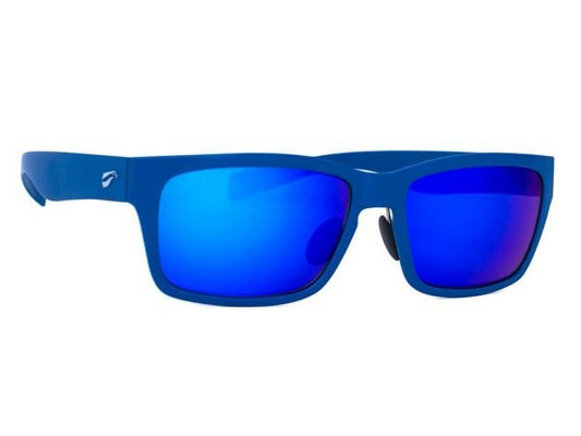 Flying Eyes Kingfisher Sunglasses - Satin Blue - Mirrored Sapphire
