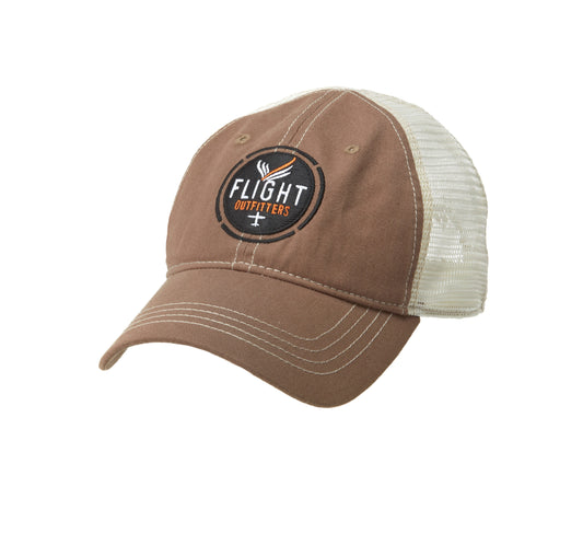 Flight Outfitters Brown Trucker Hat