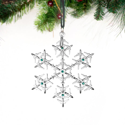 Boeing Jet Snowflake 2024 Ornament
