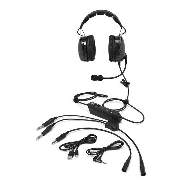 TELY Ace ANR Headset - Lemo (6 Pin) Plug With Adapters