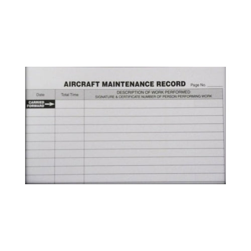 Aircraft Maintenance Record - Engine Logbook