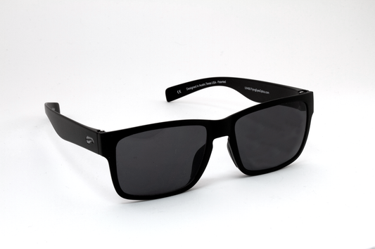 Flying Eyes Osprey Sunglasses - Matte Black Frames - Solid Gray Lenses