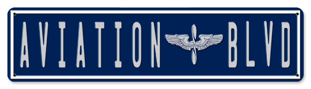 Aviation Blvd Sign - 20" x 5"