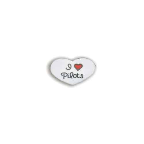 I <3 Pilots Lapel Pin