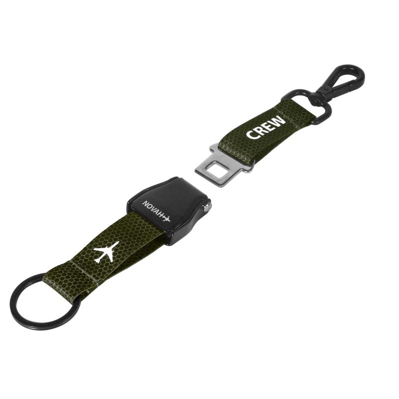 Novah Olive Double Sided Seatbelt Keychains