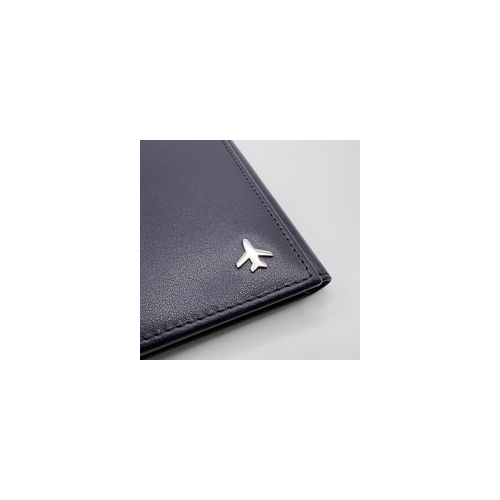 Pilot Document Holder v1 Real Leather Navy Blue