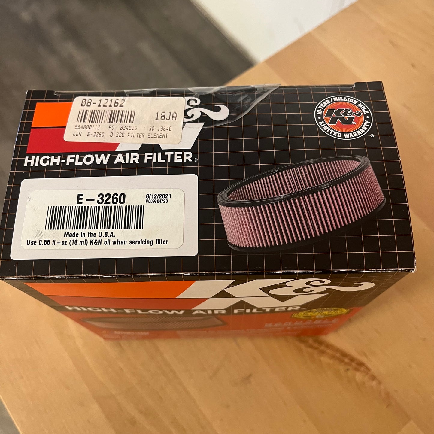 K&N E-3260 0-320 Filter Element