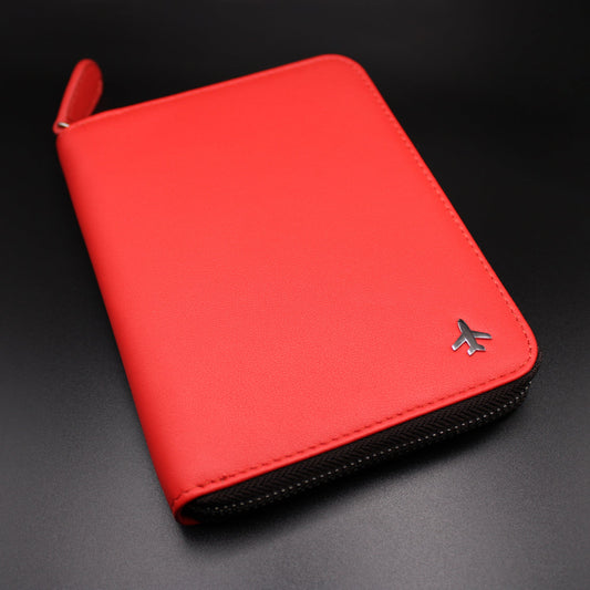 Pilot Document Holder v2 Real Leather Red