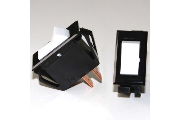 S2160-1 Rocker Switch, SPST White
