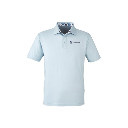 CIRRUS MEN'S Swannies Golf James Polo-Sky Blue - Medium