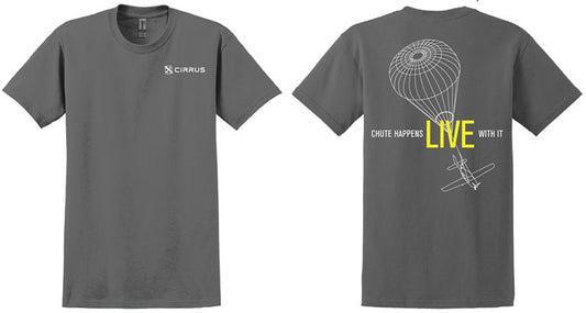 CIRRUS MEN'S Gildan 100% Cotton T-Shirt-TE2000-CHARCOAL