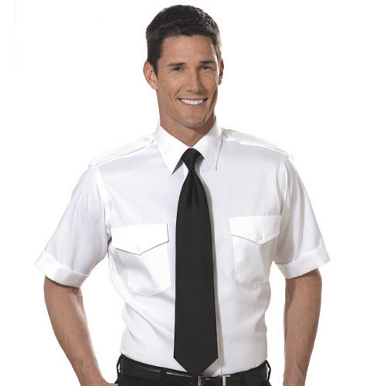 Van Heusen Stretch Aviator Shirt - Men's Short Sleeve - 17