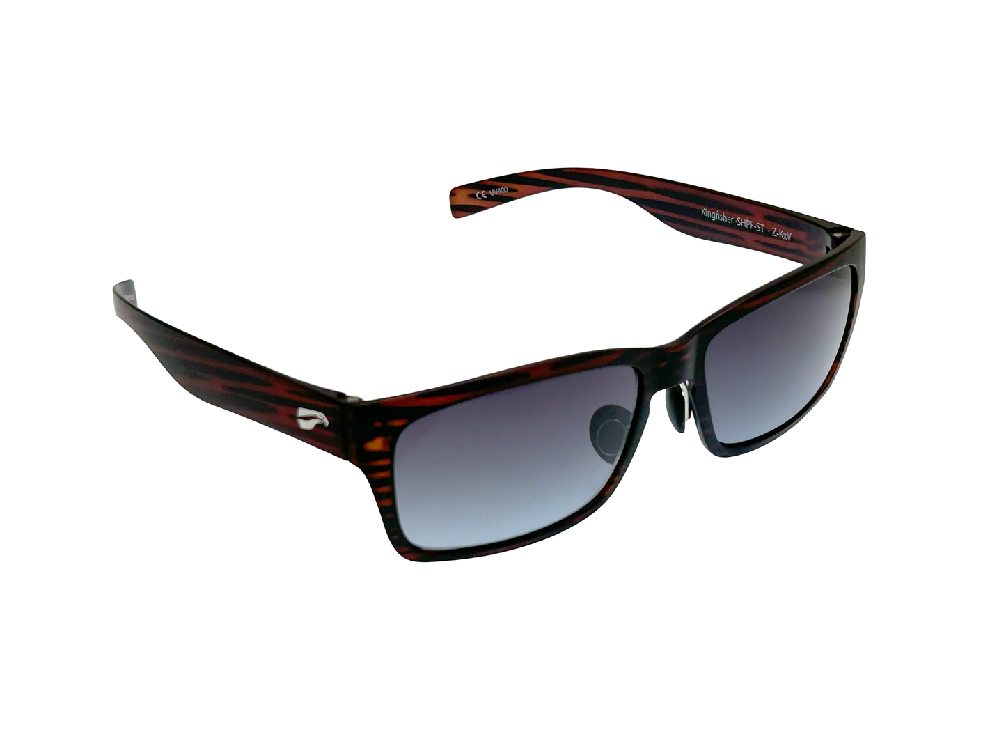 Flying Eyes Kingfisher Satin Tortoise Gradient Gray Lenses
