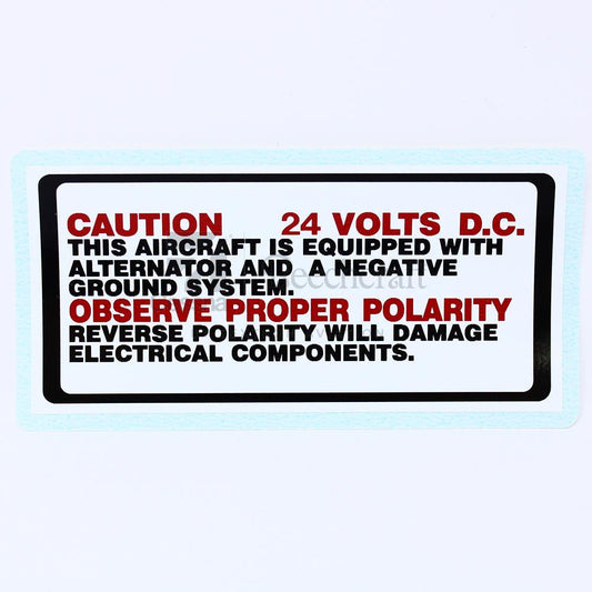S4354-1 Placard Electrical alt for 1205024-2