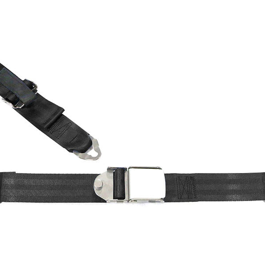 ABI C172D-Q FRONT SEAT FIXED HARNESS 3PC GRAY