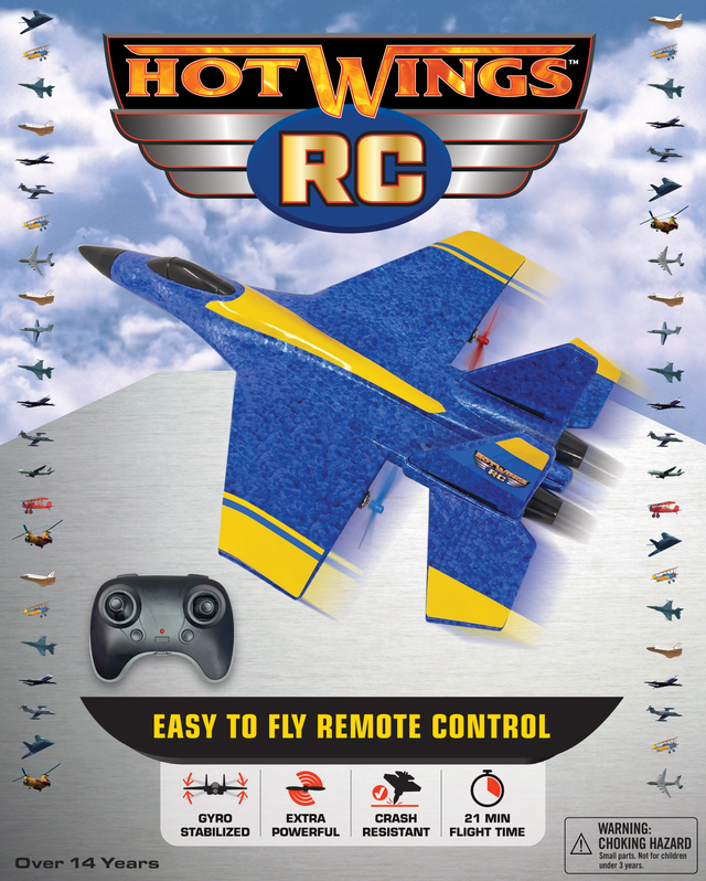 Hot Wings Gyro Stabilized Easy to Fly RC Plane