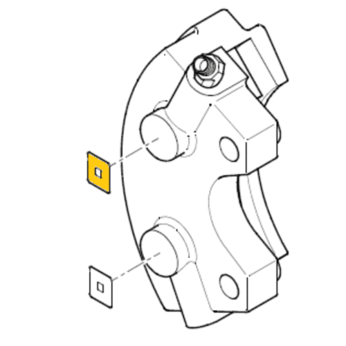 CIRRUS Yellow Brake Temperature Label