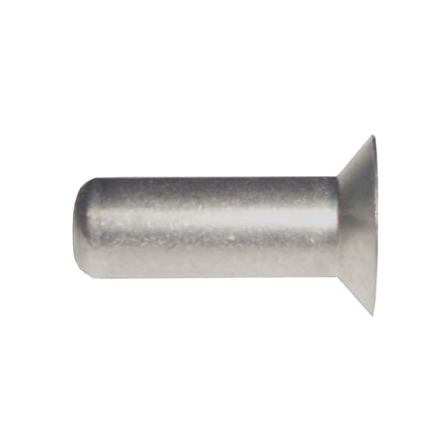 Solid Rivet (Lb) - Length: 1/4", Diameter: 1/8", 100°, Countersunk Head, Monel 1lbs | MS20427M4-4