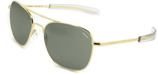 Randolph Aviator - 55mm 23k Gold E.P. Bayonet Frames - AGX Lenses Non-Polarized