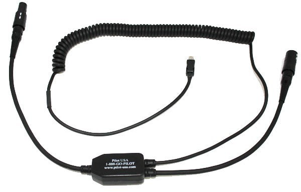 Pilot Communications - Garmin VIRB Recorder Adapter For Bose Panel Mount (6 pin) Headset