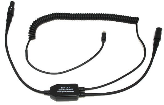 Pilot Communications - Garmin VIRB Recorder Adapter For Bose Panel Mount (6 pin) Headset