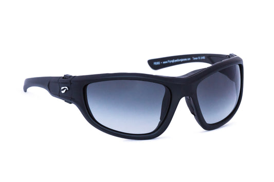 Flying Eyes "Hawk" Sunglasses - Matte Black - Gradient Gray Tint