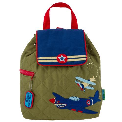 Kid's Quilted Retro Airplane Backpack