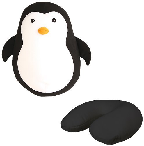 Zip and Flip Travel Pillow - Penguin