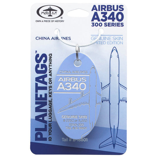 Planetags - China Airlines AIRBUS A340 Dark Lavender