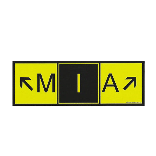 Miami (MIA) Taxiway Sign Sticker