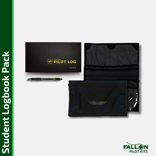 Student Pilot Logbook Pack – ASA Logbook, Master Case & Pens