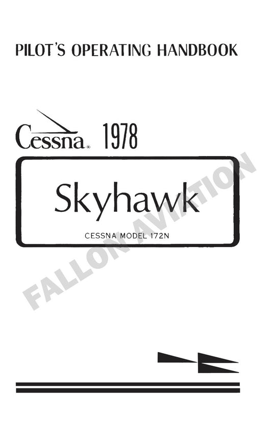 Cessna 172N Skyhawk 1978 Pilot's Information Manual