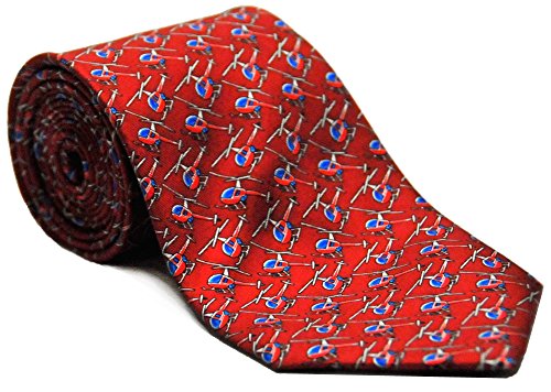 Aero Phoenix Helicopter 100% Silk Tie