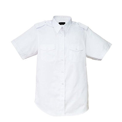 Elite Pilot Shirt - Men's Short Sleeve- White