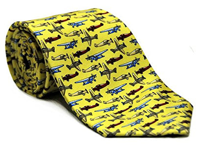 Airplane Silk Twill Novelty Tie